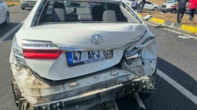 Mardin’in Nusaybin ilçesinde 3 aracın karıştığı zincirleme trafik kazasında 5