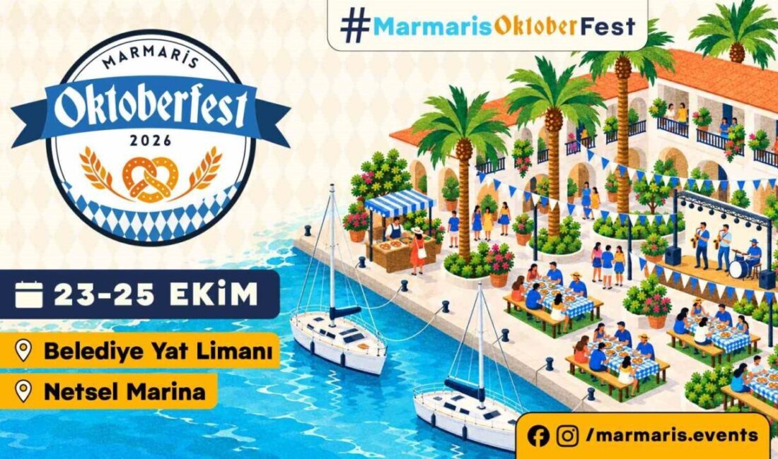 Marmaris’te düzenlenecek olan Marmaris Oktoberfest’26, 23-25 Ekim tarihleri arasında gerçekleşecek