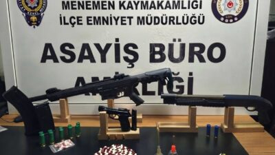 Menemen ilçesinde uyuşturucu madde suçlarıyla mücadele kapsamında düzenlenen ortak operasyonda