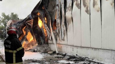 Mersin 1. Organize Sanayi Bölgesi’nde bulunan bir tütün ve makaron