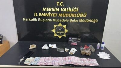 Mersin’de jandarma ve polisin yaptığı çalışmalarda 2 kilo 900 gram