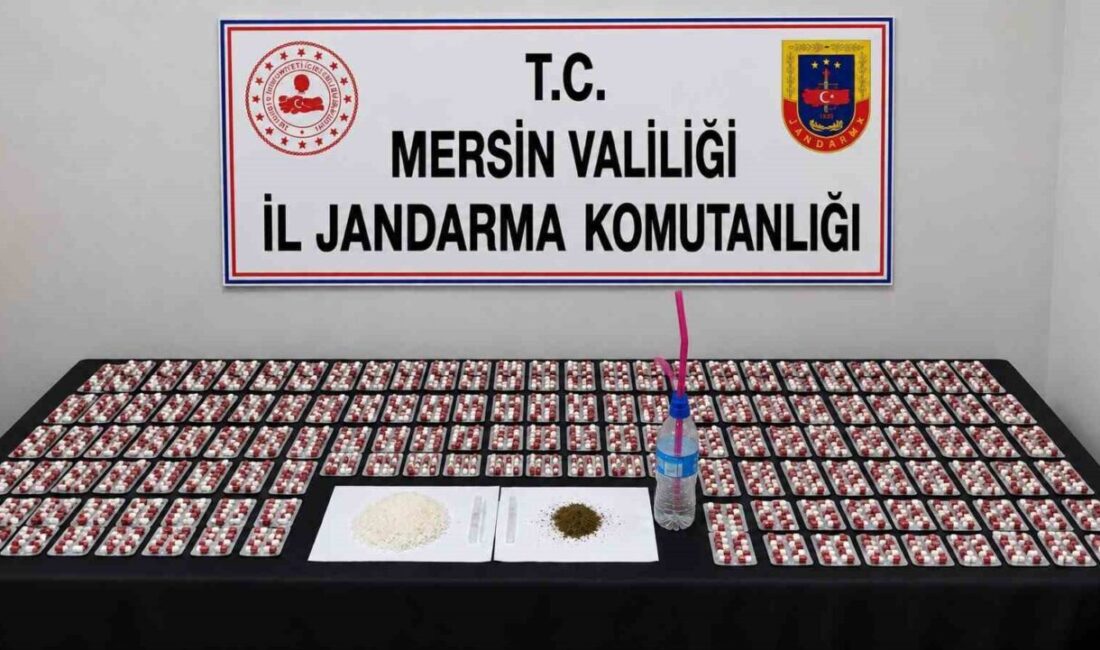 Mersin’in Yenişehir ilçesinde uyuşturucu ticareti yaptığı şüphesiyle evlerine baskın düzenlenen