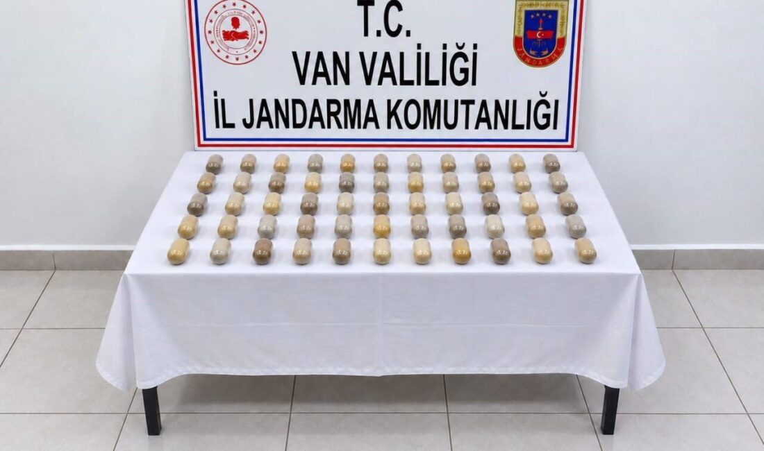 Van’da, mide ve bağırsaklarında 55 kapsül halinde 502 gram metamfetamin