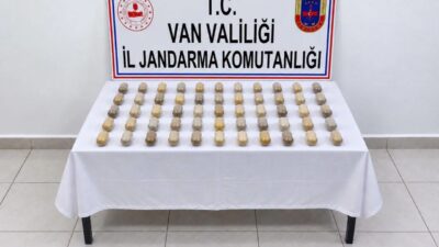 Van’da, mide ve bağırsaklarında 55 kapsül halinde 502 gram metamfetamin