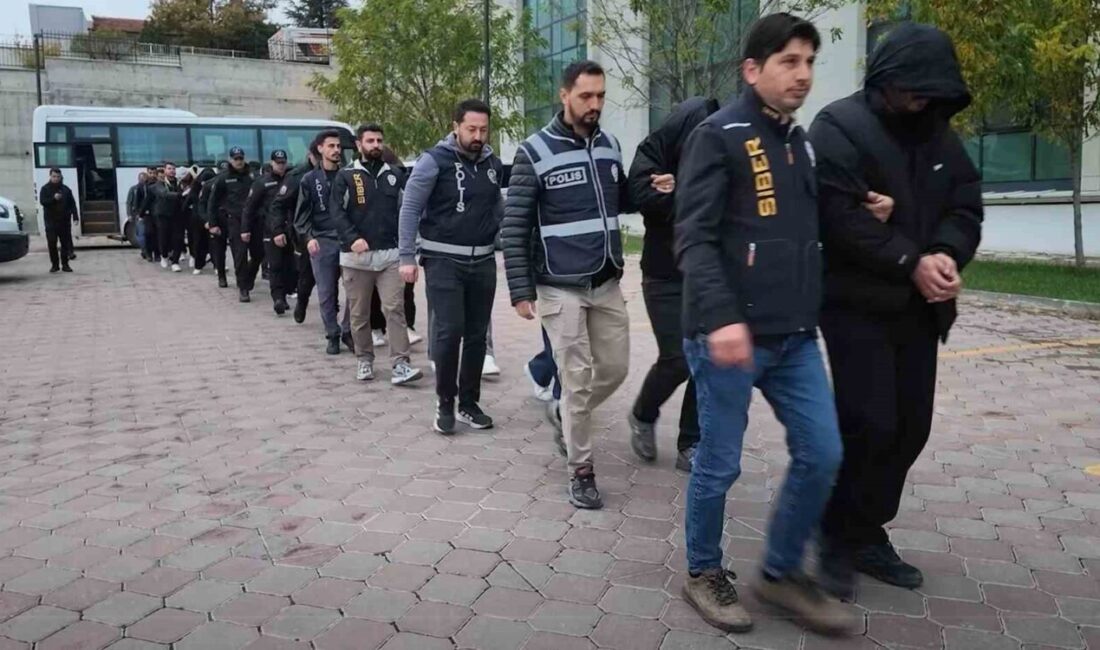 Kırıkkale merkezli 8 ilde yapılan operasyonda, suç örgütünün yasa dışı