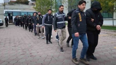 Kırıkkale merkezli 8 ilde yapılan operasyonda, suç örgütünün yasa dışı