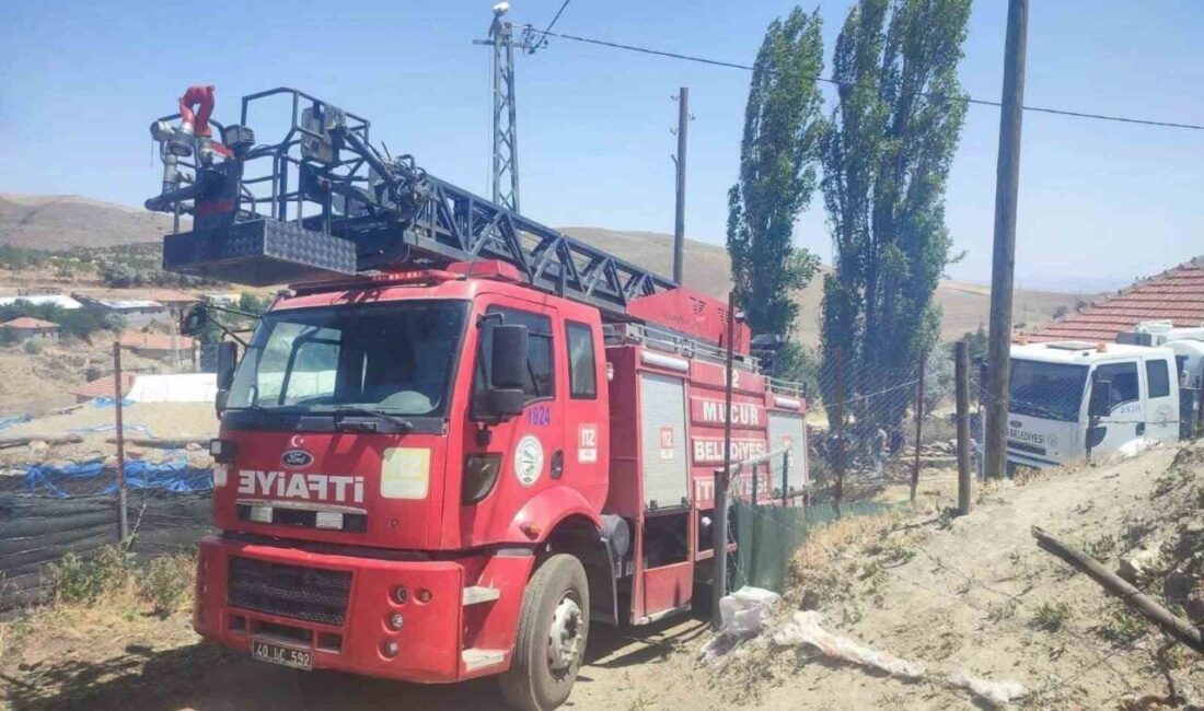 Kırşehir’in Mucur ilçesinde meydana gelen yangında 75 yaşındaki bir kadın
