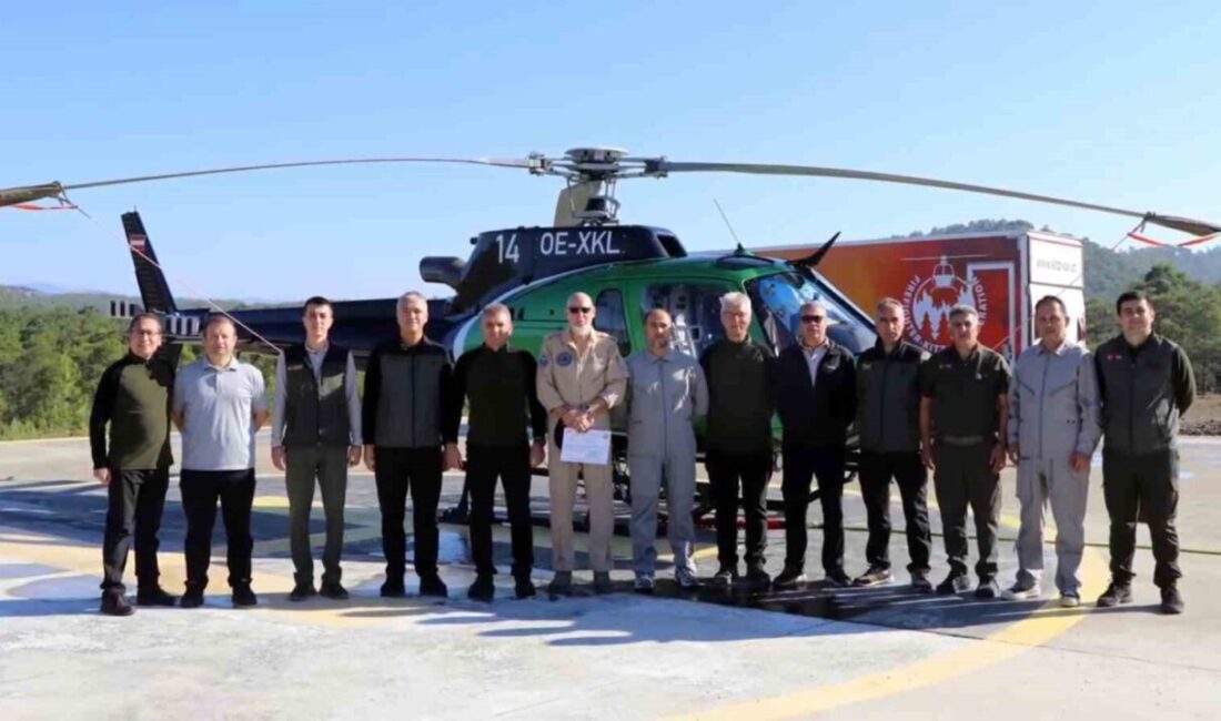 Muğla bölgesinde orman yangınları ile mücadele kapsamında görev yapan ve