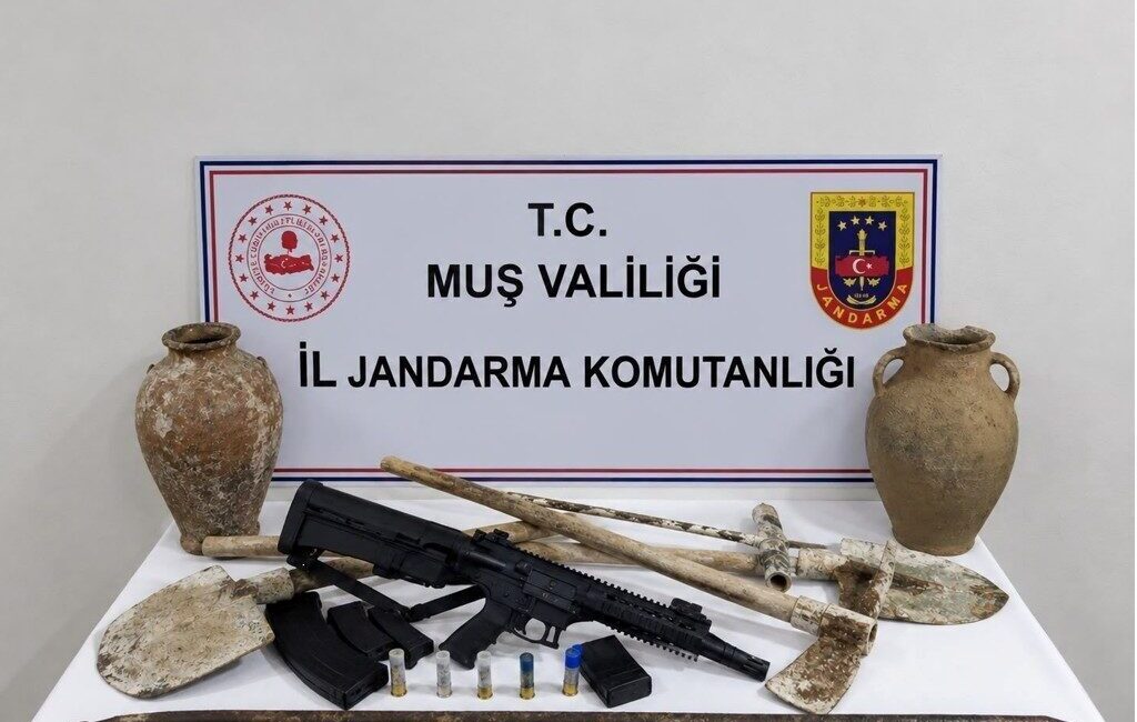 Muş’un Bulanık ilçesinde kaçak kazı şüphesiyle gerçekleştirilen bir adreste yapılan