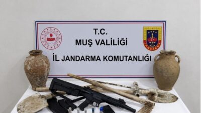 Muş’un Bulanık ilçesinde kaçak kazı şüphesiyle gerçekleştirilen bir adreste yapılan