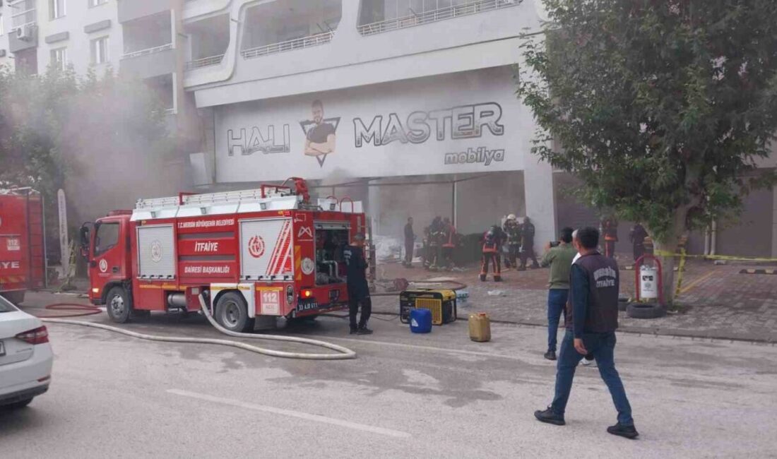 Mersin’in Mut ilçesinde 4 katlı binanın altında bulunan halı ve