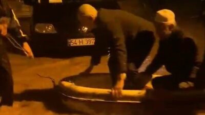 Sakarya’nın Akyazı ilçesinde meydana gelen şiddetli yağmur sonrasında dereler taştı