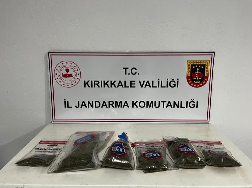 Kırıkkale ilinde Jandarma ekipleri tarafından gerçekleştirilen operasyonda, uyuşturucu arama köpeğinin