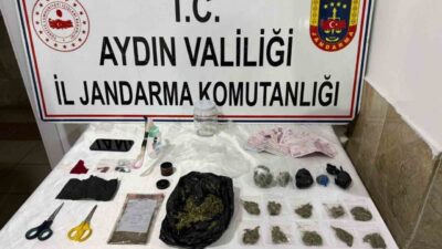 Nazilli ilçesindeki bir evde gerçekleştirilen aramada çok miktarda uyuşturucu madde