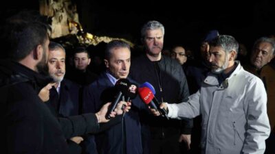 Nevşehir Valisi Hüseyin Kök, Göreme beldesinde yıkılan peribacasının altından 2’si