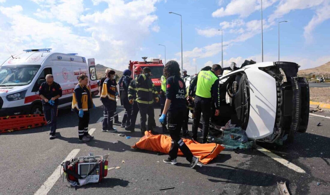Nevşehir’de meydana gelen trafik kazasında, bir kamyonet ile bir otomobil