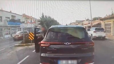Nevşehir’in Kaymaklı beldesinde bir sürücü, trafikte kavga ettiği diğer sürücüye