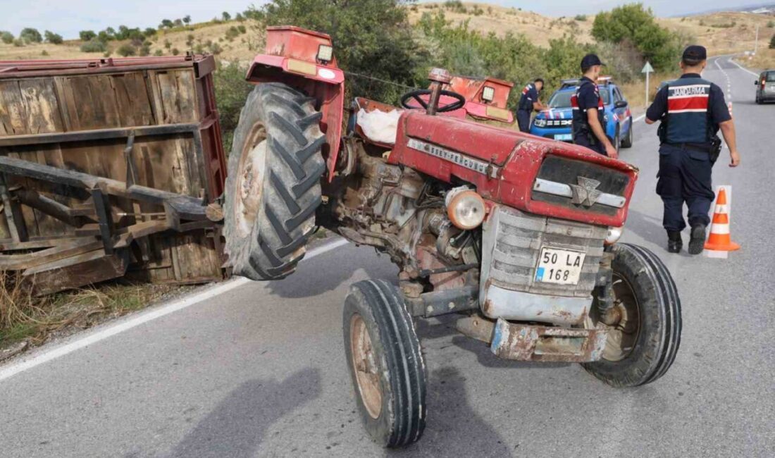 Alacaşar yolu üzerinde meydana gelen bir kaza sonucunda, Nevşehir’de rampayı
