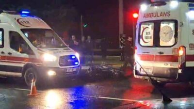 Niğde’nin Bor ilçesinde meydana gelen trafik kazasında, hafif ticari araç