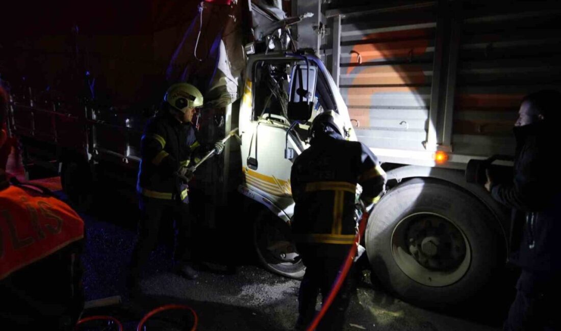 Niğde’de kamyonetin tıra arkadan çarpması sonucu meydana gelen trafik kazasında