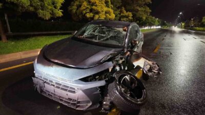 Niğde’de meydana gelen trafik kazasında, kontrolü kaybeden bir SUV araç