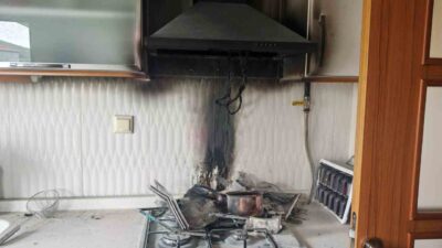 Menteşe Kötekli Mahallesi TOKİ konutlarında 4. katta bulunan dairede çıkan