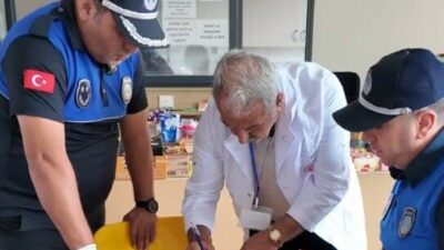 Kilis Belediyesi Zabıta Müdürlüğü ekipleri, okul kantinlerinde yapılan denetimlerde ürünlerin