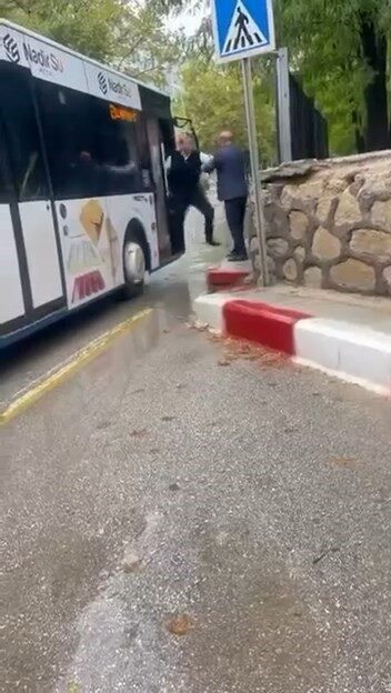 Elazığ’da bir otobüs şoförü ile bir yolcu arasında yaşanan anlaşmazlık,