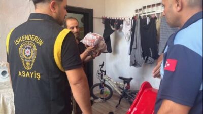 Hatay’ın İskenderun limanına deniz yoluyla ulaşan ve ardından kara yoluyla