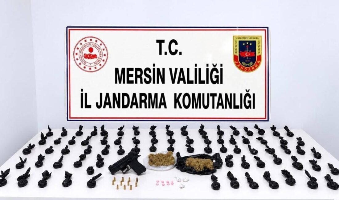 Mersin’in Erdemli ilçesinde gerçekleştirilen operasyonda, paket paket satışa hazır hale