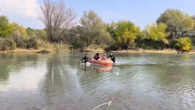 Diyarbakır’da su kenarında piknik yapmak isteyen 2 kişi, su seviyesinin