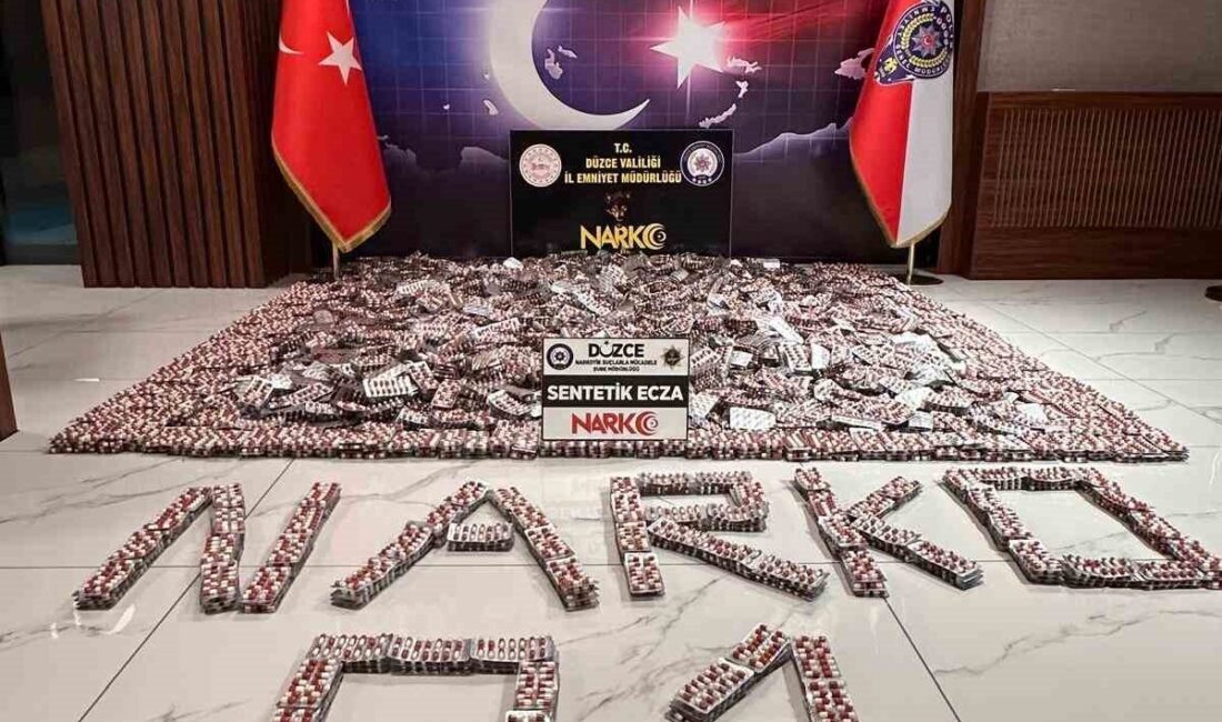 Düzce’yi hedef alan bir operasyon sonucunda, piyasa değeri yaklaşık 18