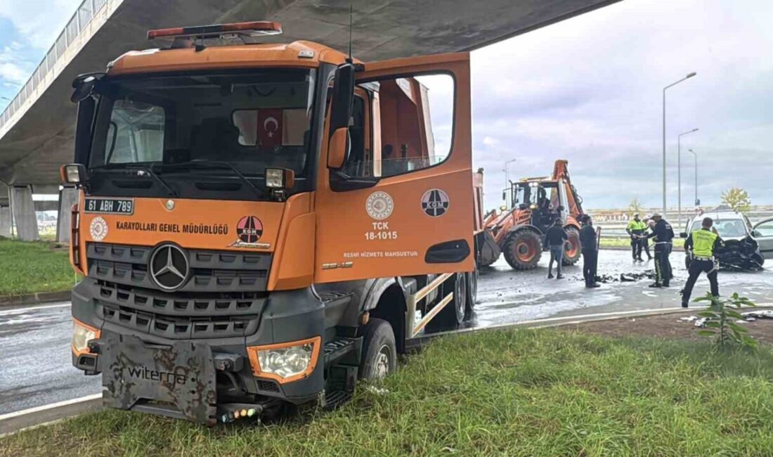 Rize’nin Pazar ilçesinde meydana gelen trafik kazasında bir baba ile