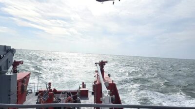 Karadeniz kıyısında İnsansız Hava Aracı (İHA) ile hedef alınarak kimyasal