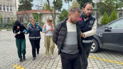 Samsun’un Atakum ilçesinde bir evden yaklaşık 100 bin lira değerinde