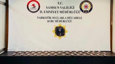 Samsun’un Canik ilçesinde, Narkotik Suçlarla Mücadele Şube Müdürlüğü ekipleri tarafından
