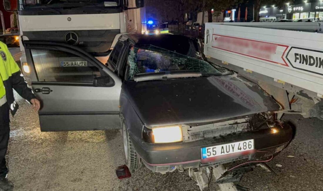 Samsun’un Tekkeköy ilçesinde meydana gelen zincirleme trafik kazasında, 29 yaşındaki
