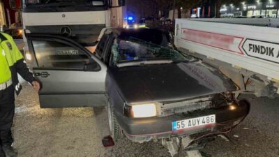 Samsun’un Tekkeköy ilçesinde meydana gelen zincirleme trafik kazasında, 29 yaşındaki