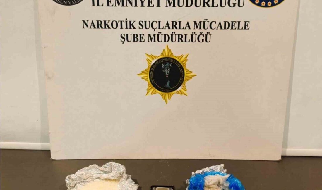 Samsun’da polis tarafından gerçekleştirilen üç ayrı narkotik operasyonunda metamfetamin, esrar,