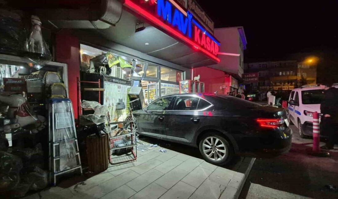 Sarıkamış ilçesinde meydana gelen bir kazada, sürücü direksiyon hakimiyetini kaybederek