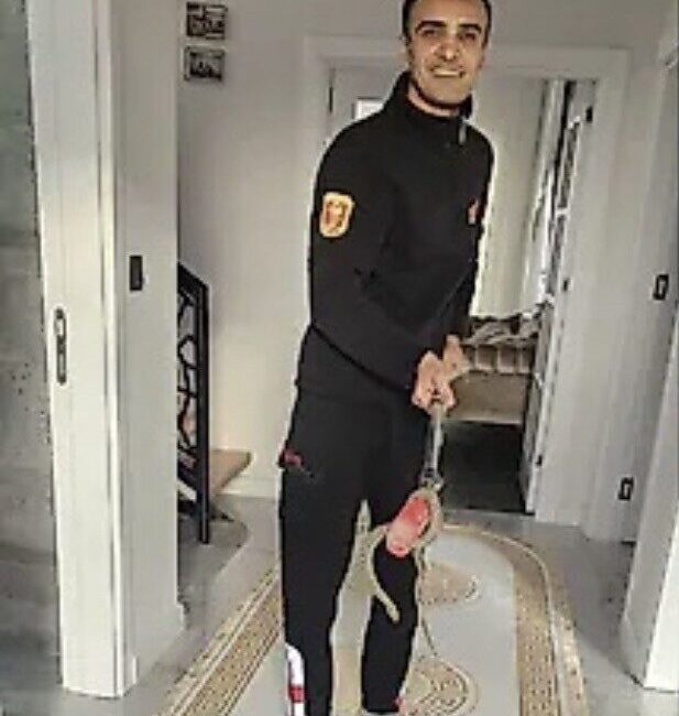 Siirt’te, Yeni Mahalle’de bir eve giren yaklaşık 1.5 metre uzunluğundaki