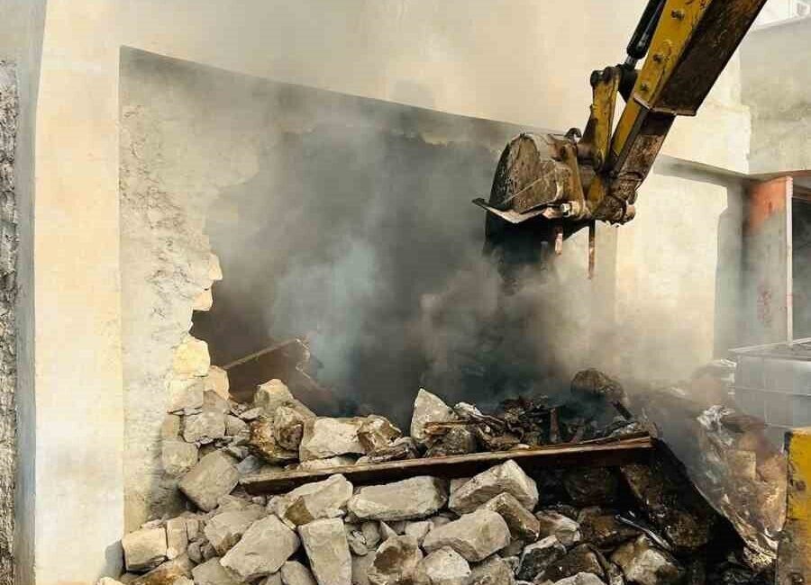 Siirt’in Kurtalan ilçesine bağlı Oyacık köyünde bir evin alt katındaki