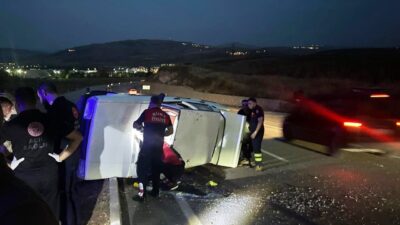 Siirt’te bir aracın sürücüsünün kontrolü kaybetmesi sonucu meydana gelen trafik