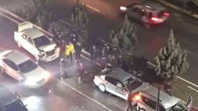 Siirt’te yağmur nedeniyle kayganlaşan yolda meydana gelen zincirleme trafik kazasında
