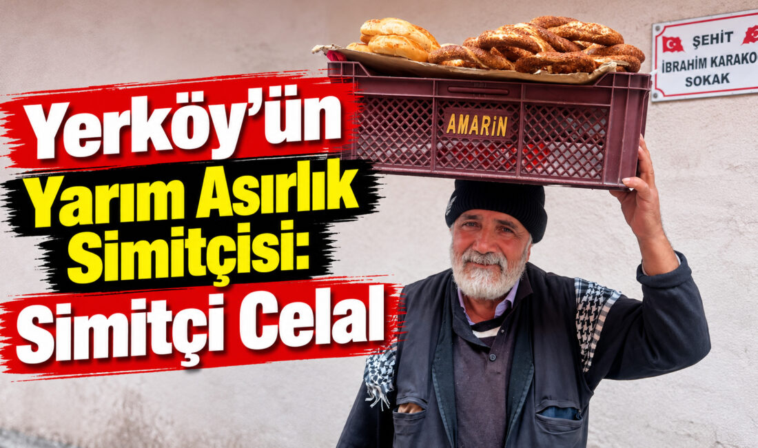 Yozgat’ın Yerköy ilçesinde yarım asırdır sokak sokak gezerek “Gevrek simit!”