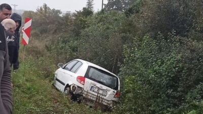 Sinop’ta otomobilin şarampole uçması sonucu meydana gelen trafik kazasında 4