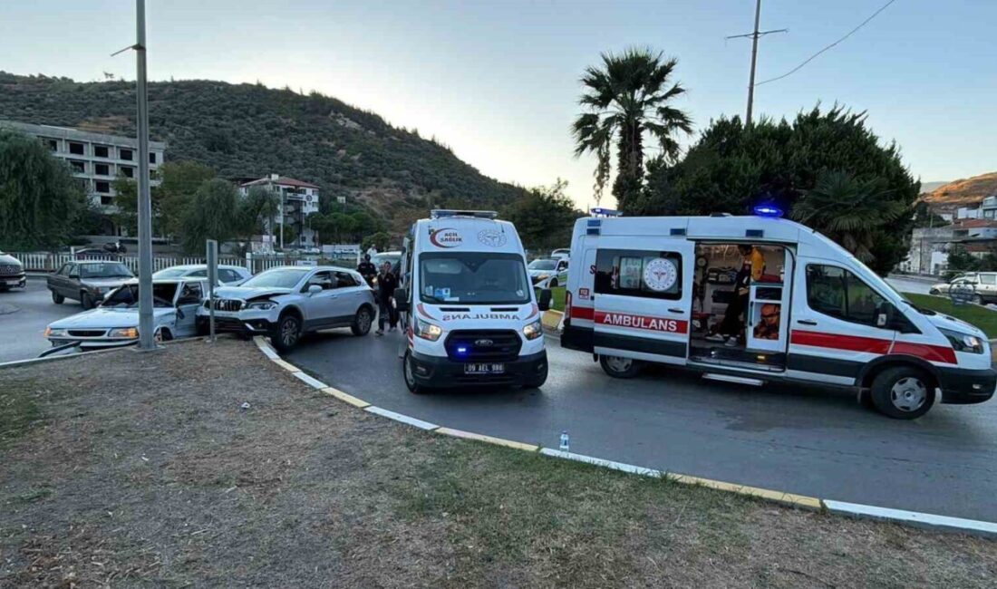 Söke’de Madenciler Kavşağı’nda Meydana Gelen Trafik Kazasında 2 Kişi Yaralandı