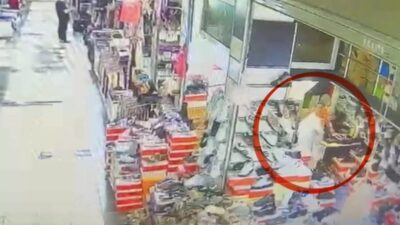 Samsun Yabancılar Pazarı’nda bir iş yerine gelen şahıs, bin 250