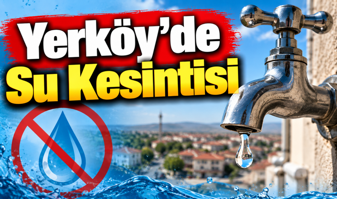 Yozgat’ın Yerköy ilçesinde içme suyu ana şebeke hattında meydana gelen