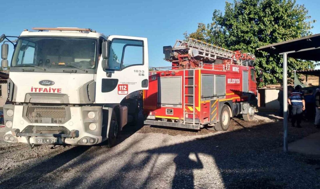 Edirne’nin Meriç ilçesine bağlı Subaşı beldesinde bulunan bir evde henüz